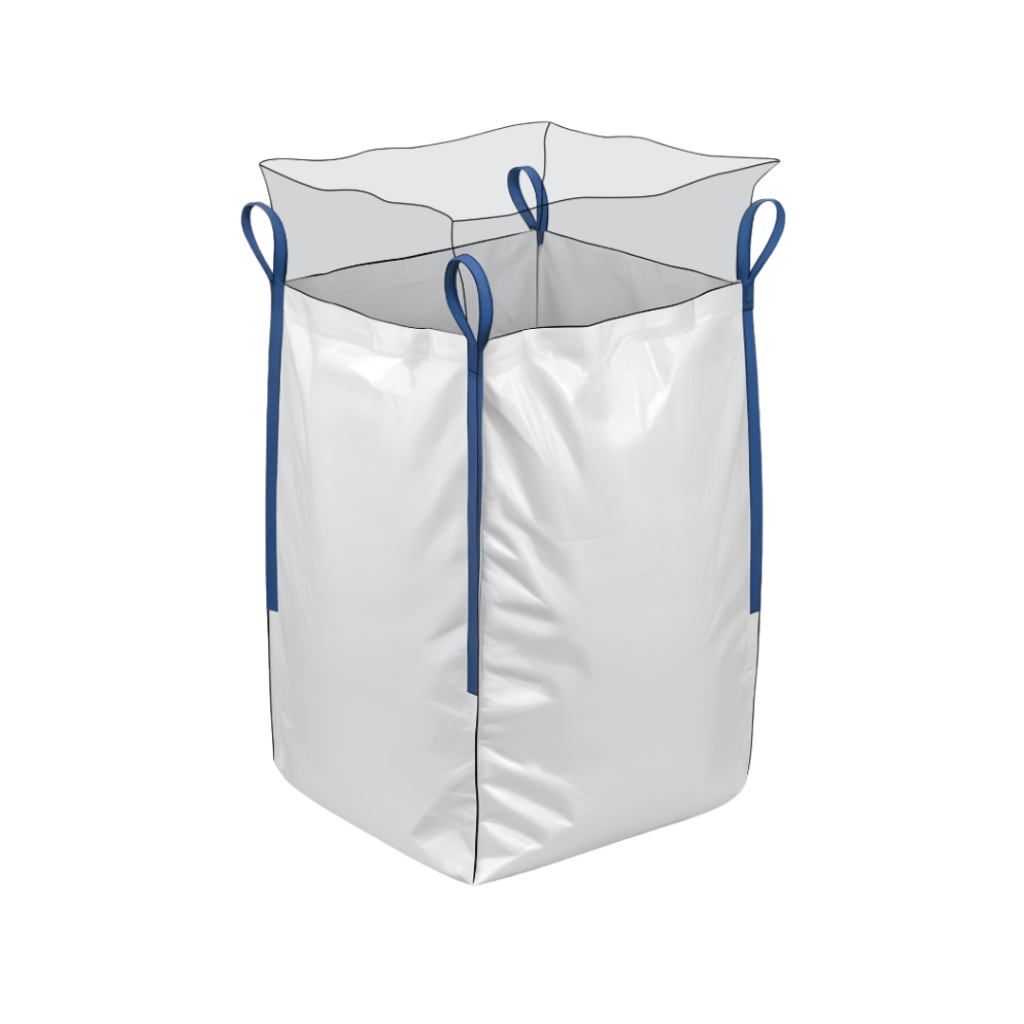 Sustainable lined bulker bags used for safely transporting sensitive materials.