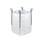 Baffle bulk bags (FIBC) holding shape for stable pallet stacking.