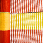 Barrier mesh in red and yellow colour.