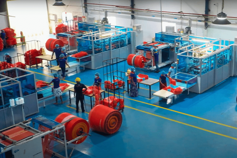 Plastipak warehouse aerial shot.