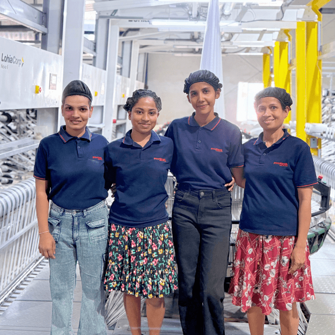 Four ladies celebrating careers at Plastipak.